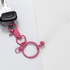 มาใหม่ DIY พวงกุญแจเปล่าพวงกุญแจลูกปัดโลหะพวงกุญแจ DIY ลูกปัด Claw สลักลูปพวงกุญแจลูกปัดพวงกุญแจบาร์ - Product Image 4