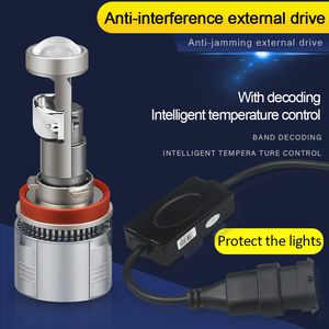 Mini Len LED A80 H4 ampul H7 H11 LED far düşük işın projektör 9005 HB3 9006 HB4 80W otomobiller ampul Conversion dönüşüm kiti - Product Image 4