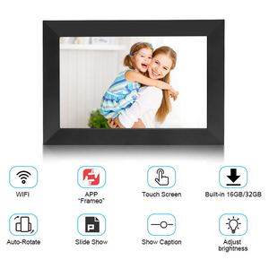 超スリムLCDタッチスクリーン電子デジタルフォトフレーム10インチ写真ビデオを共有するFrameo APP