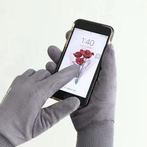 自行车骑行冬季手套手保暖运动定制触摸屏防滑亚克力手套男士柔软平纹春秋 - Product Image 2