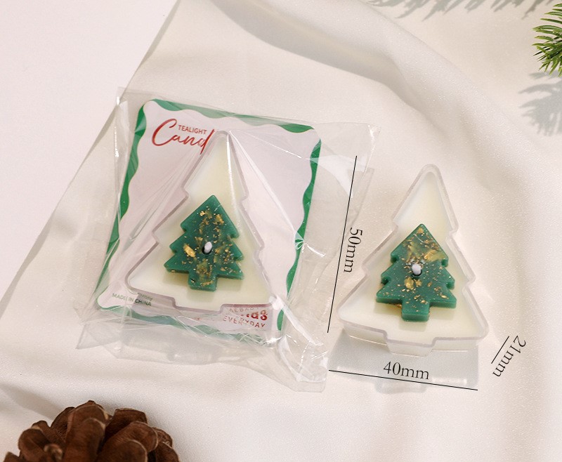 Arbre vert + feuille d'or