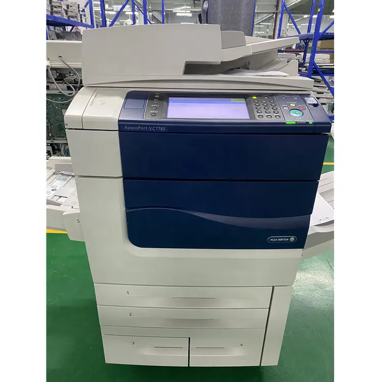 Máquina de fotocópia usada de alta velocidade, fotocopiadora para xeroxs v 7785 a3 cor scanner copiadora