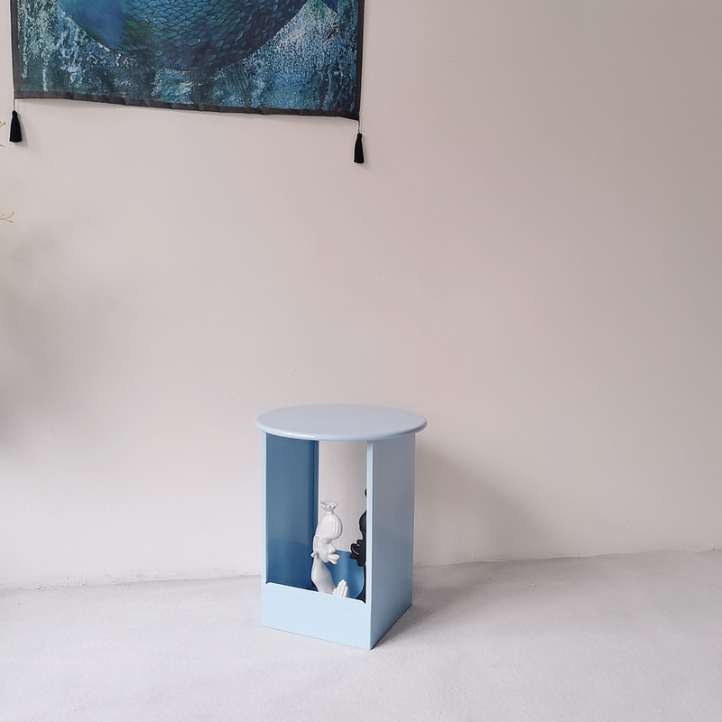 (tavolino piccolo) azzurro cielo 45*24*54