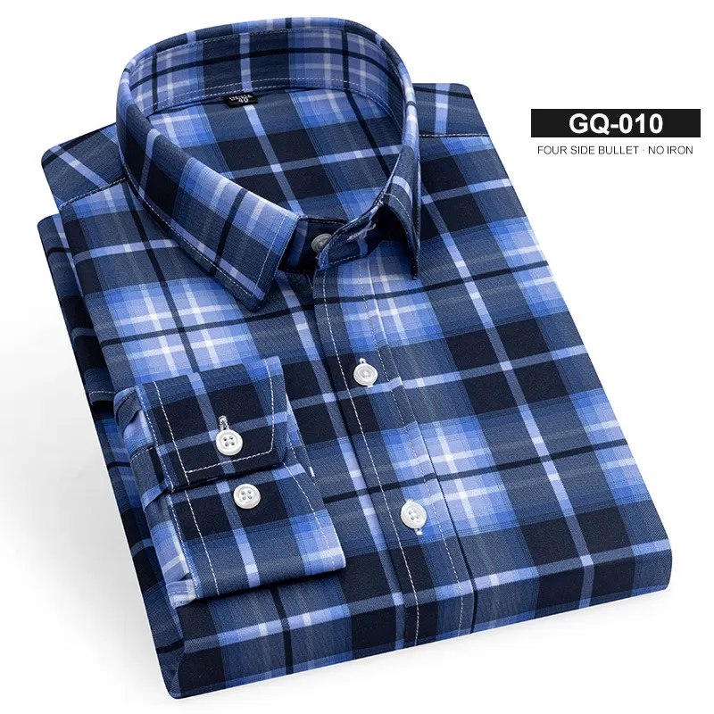 Camisa gruesa de lana de manga larga para hombre, camisas de Ocio personalizadas de nuevo estilo, venta al por mayor