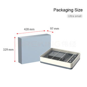 带橱柜的钢丝双层水槽晾衣架金属钢厨房组织器储物排水器采用原始设备制造商设计 - Product Image 6