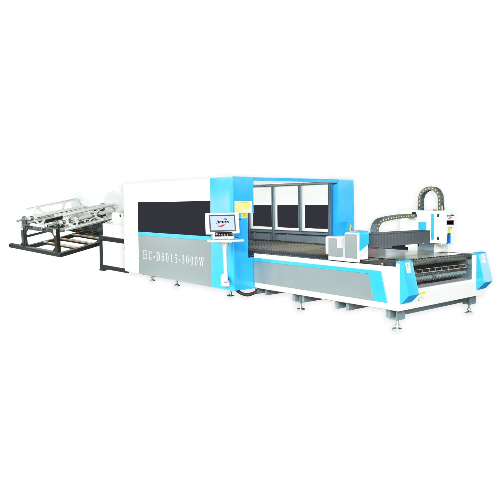 Machine CNC de ligne de produit de coupe de nivellement de bobine de fer 3000W 6015 automatisée personnalisable