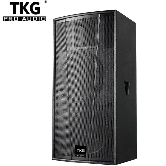 TKG 1000watt dual 15 polegada profissional sistema de som dj mixer alto-falante à prova d'água profissional + áudio
