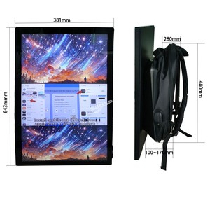 360SPB Lcd tragbare Human Walking Media Werbung Player DIY Programmierung Rucksack Digital Signage - Product Image 4