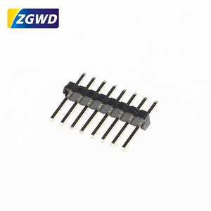 PCB uygulamaları için 1.27mm 4-Pin düz başlık konektörü tek sıra dikey erkek 1*4P - Product Image 4