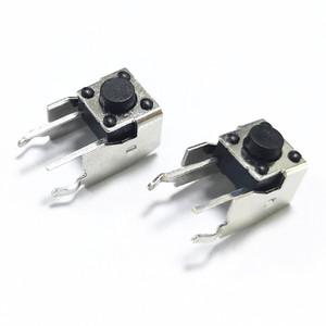 Vertikaler Berührungs schalter SPST-NO rechtwinkliger Taktsc halter 6*6 Metall-Druckknopf-Taktsc halter - Product Image 1