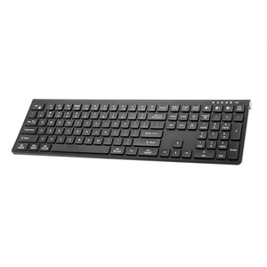 Teclado inalámbrico con función recargable tipo C Nueva Compatibilidad de tres canales operada mecánicamente para Windows OS - Product Image 2