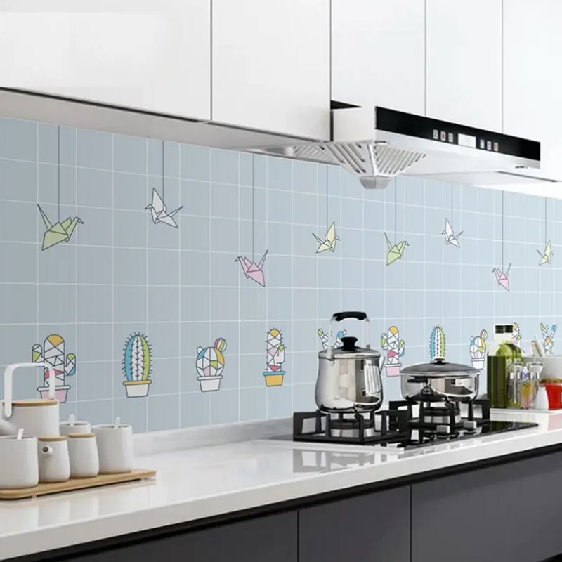 Decorazione della parete di casa a prova di olio 3d adesivi per piastrelle per cucina