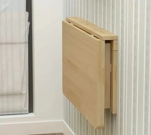 Mesa de comedor plegable de madera real para colgar en la pared escritorio para ordenador - Product Image 6