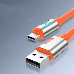 Toptan 6A Bold dijital ekran 120W silikon veri kablosu dayanıklılık otomatik kapanma ile 1M tip-c Usb şarj aleti kablo - Product Image 2