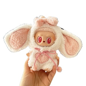 Junhui New Rabbit Labubu 17CM Blind Box Pendant Soft Vinyl Labubu Plush Doll Outfits Animal Style Top - Product Image 1