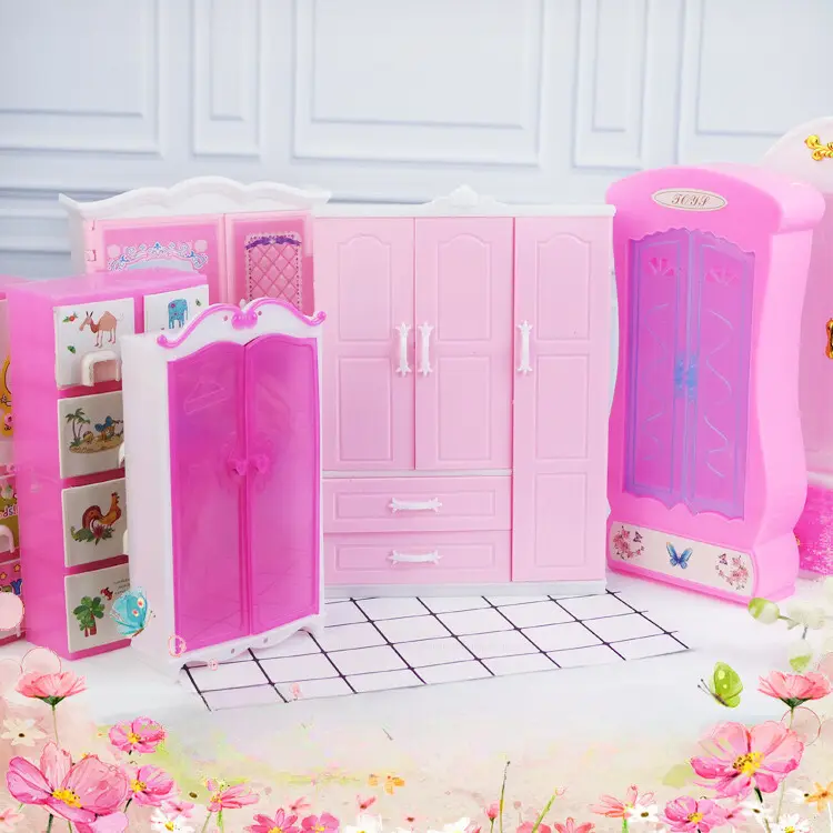Wholesale Cheap Dollhouse Furniture Mini Shoe Cabinet Children Play House Toys