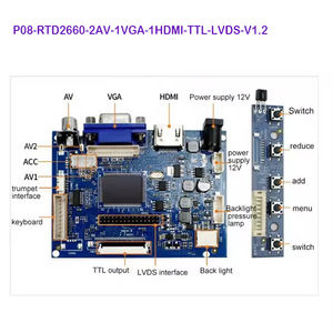 Papan Driver pengontrol Panel Monitor Lcd Universal 50p 40p LVDS Audio AV <span class=keywords><strong>VGA</strong></span> terbaru pabrik kustom - Product Image 3