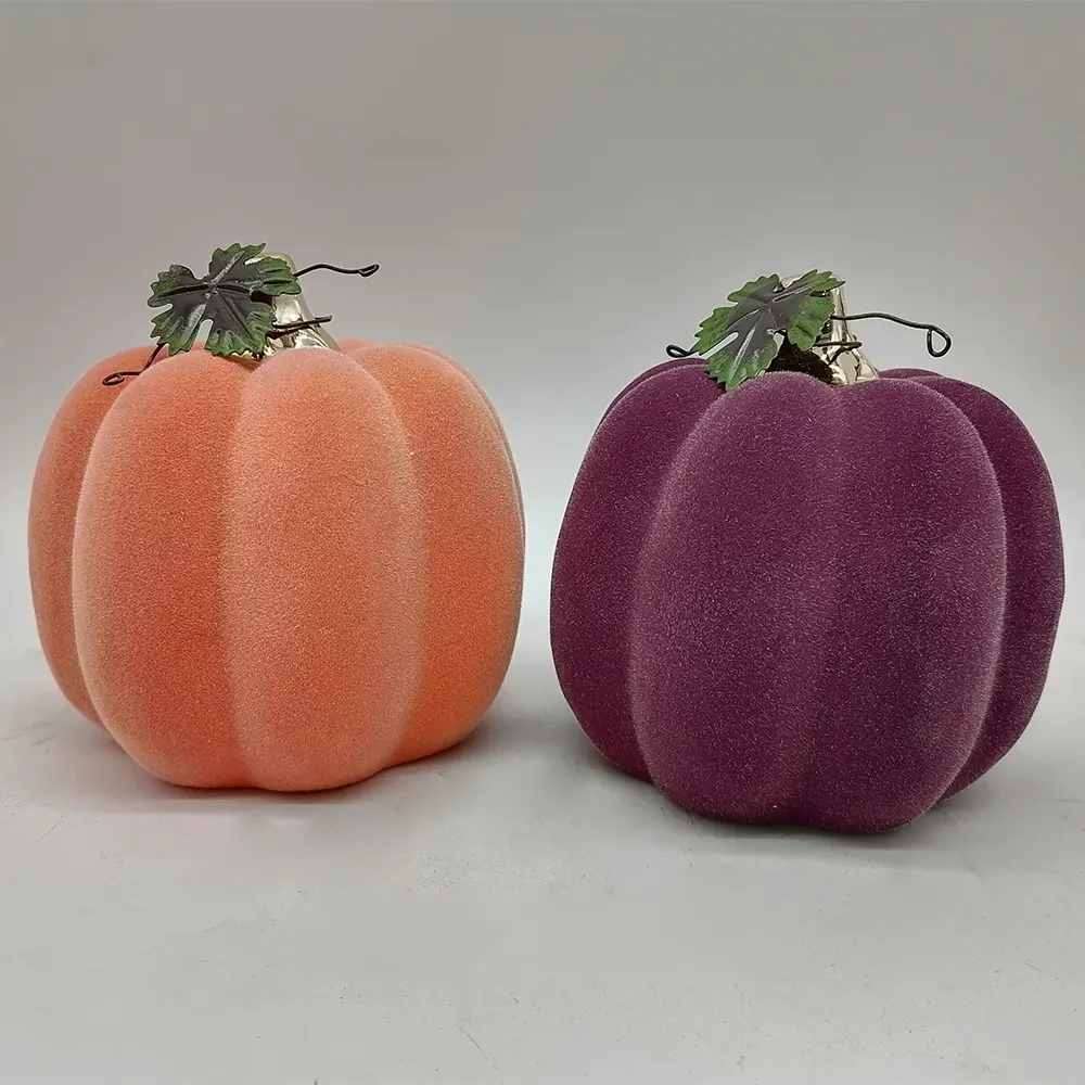 Halloween Simulation Ceramic Pumpkin Model Artificial Craft Fall Harvest Decoration