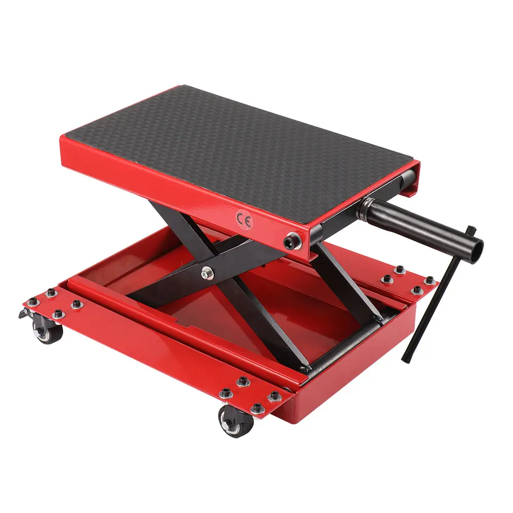 Xe Máy Jack đứng xe máy Scissor Lift với di chuyển Dolly đứng sửa chữa đứng