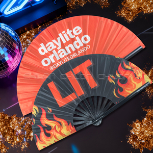 Tùy chỉnh gấp tay fan hâm mộ cho dòng Dance & popping cá nhân logo tre <span class=keywords><strong>Dark</strong></span> <span class=keywords><strong>Glow</strong></span> Fan UV phản quang tre Rave Clack - Product Image 2