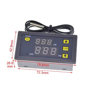 Controlador de temperatura de alta precisión Pantalla digital Interruptor de control de temperatura Miniatura 12V24V/AC220V W3230 para módulo