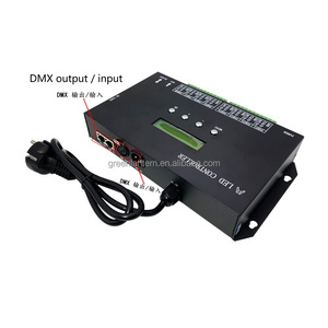 H807SA DMX512 LED-Controller 8-Kanal Artnet DMX zu SPI RGB IC Pixel Programmier barer LED-Controller mit SD-Karte
