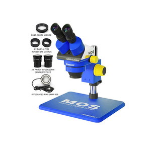 Microscopio Digital mecánico MOS260 MCN, microscopio Binocular electrónico estéreo, cámara USB 6X-45X WF10X25, lente objetivo, soldadura PCB - Product Image 1