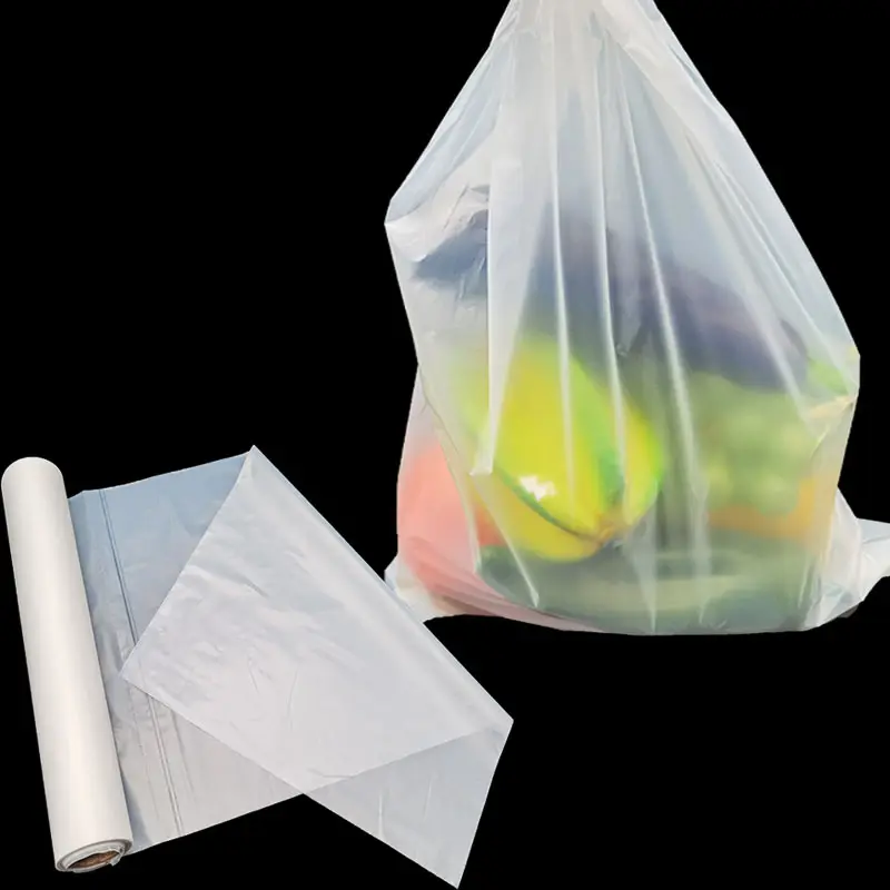 Bolsas de basura de plástico PLA 100% biodegradables, bolsas de frutas y alimentos para supermercado