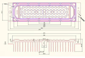 6063 Aluminum High Efficiency <strong>Led</strong> Module 50w with <strong>Led</strong> Beam Angle for All Outdoor <strong>Led</strong> Street Light Fixtures - Product Image 4