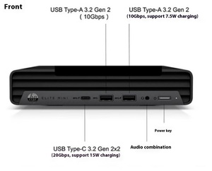 Mini computadora de escritorio de oficina comercial Mini Host Edición personalizada Host único I3-12100T 8G 512G HP Elite Desk 800G9 DM - Product Image 4