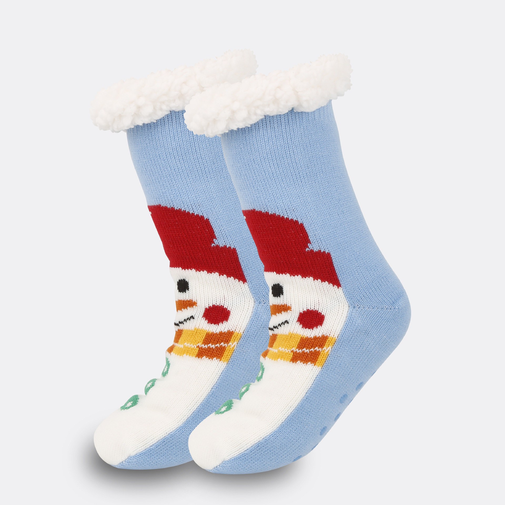 Muñeco de nieve azul