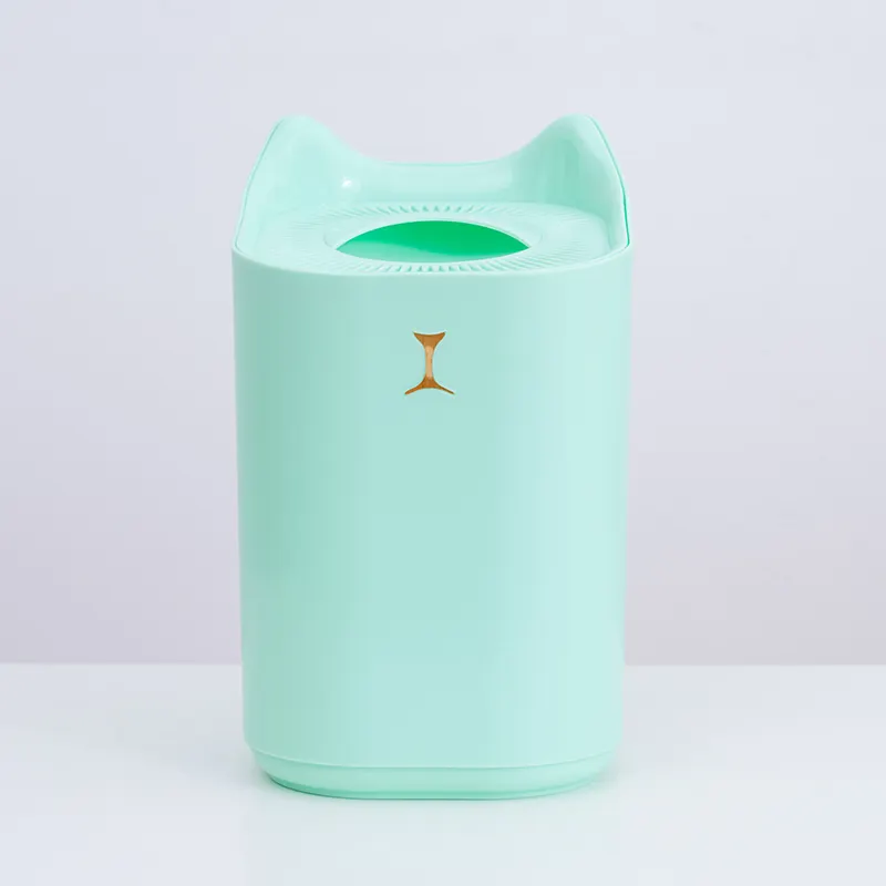 Air humidifier With ambient light Mute 3.3L Double Nozzle USB Cute Ultrasonic Humidifier for home with led light