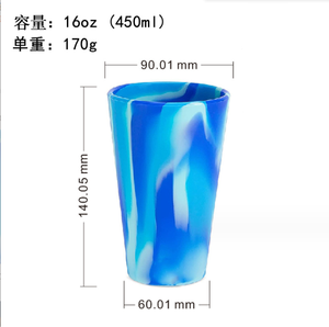 カラフルなシリコン飲用カップ壊れないシリコンマグカスタム再利用可能なコーヒーカップコーヒーミルクティーカップ家庭用キッチン用 - Product Image 6