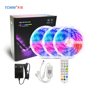 Tcwin 15M DC 12VシングルカラーLEDストリップテープRGB 5050 BT音楽アプリモバイルコントロールLEDテープストリップLEDアプリコントロール - Product Image 2