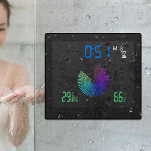 Saug dusch uhr Zeit Countdown Farbe Lcd Tisch Wasserdicht Custom Made Alarm Wand Digital Countdown - Product Image 4
