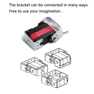Dual Axis Robot <strong>Servo</strong> 80KG 7.4V <strong>Servo</strong> High Torque Metal Gear <strong>RC</strong> Digital <strong>Servo</strong> With U-Shaped Mount for 1/5 <strong>RC</strong> Car Robotics