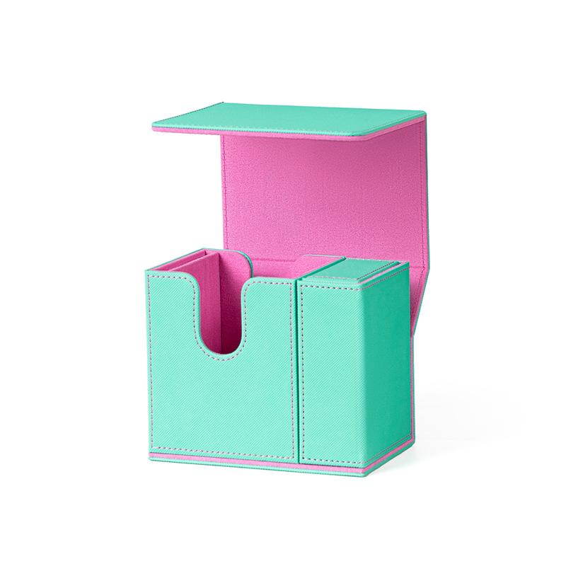 Boîte à dés à fenêtre à ouverture unique-essence bleu rose
