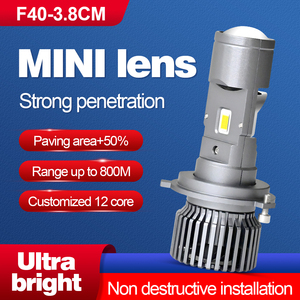 F40 Small Lenses <strong>Led</strong> Headlights Triple Hard Core <strong>Led</strong> Large Strong Spotlight 3.8cm Mini Bi <strong>Led</strong> Projector Light for Car IP67 Bulbs - Product Image 3