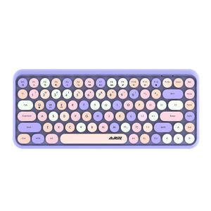 Teclado Universal inalámbrico Bluetooth, máquina de escribir Retro, teclado de llave redonda para iPad Win/iOS/Android, teclado Circular de 84 teclas - Product Image 6