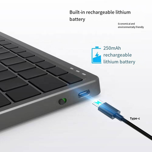 Teclado táctil recargable portátil iOS Android Teclado plegable inalámbrico para teléfono Windows Mac - Product Image 6