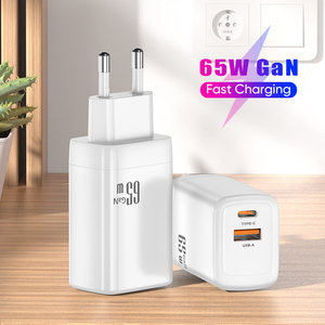 Cargador GaN de 65W, adaptador de corriente de carga rápida PD, Cargador USB C, certificado CE FCC RoHS, cargadores USB universales multifunción - Product Image 2