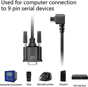 Adaptador USB a Serie 2M USB a RS232 DB9 Cable macho hembra para varios dispositivos Blindaje trenzado Puerto USB DE LA Mini-12Pin