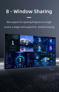 Processore Video Wall Professionale Audio Video <span class=keywords><strong>8</strong></span> Ingressi <span class=keywords><strong>8</strong></span> Uscite 4K, Controller Video Wall Multi-Schermo 8x8 LERGB Metals - Product Image 6