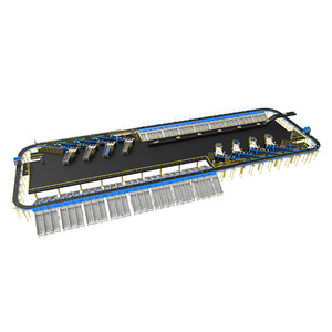 Balance Wheel Belt With Parcel Electric Material Handling Equipment Swivel Wheel Sorter Sorting <strong>Machine</strong> Conveyor - Product Image 6