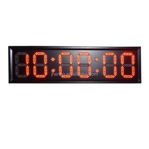 Jhering orologio da parete a Led elettronico a 7 segmenti con segno di cifre Timer per esterno in ferro da fermo montabile - Product Image 1