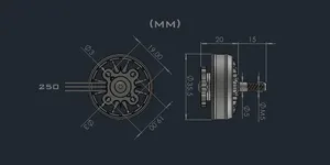 <span class=keywords><strong>AMAX</strong></span> Competition 2808 Motor sin escobillas FPV RC Drone modelo avión Unisex 450 1400 KV largo alcance 350-1600 Quad plástico - Product Image 4