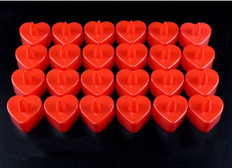 Coeur, coquille rouge, lumière rouge