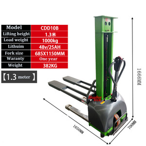 電動スタッカーポータブルスタッカー0.5トン-0.7トン-1トンセルフローディング - Product Image 3