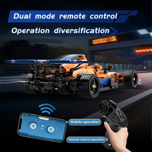 <strong>RC</strong> <strong>F1</strong> <strong>1</strong>/12 Simulation Super Sport Racing Car DIY Building Blocks Dual Remote Control Programmable Racing Vehicle Model Toy - Product Image 3