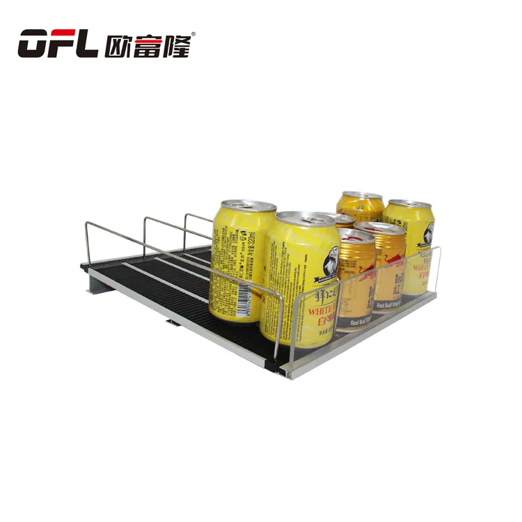 Moderne Zwaartekracht Roller Plank Drankfles Display Plank Supermarkt Plank